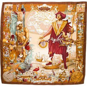 HERMÈS Les Amériques Silk Scarf
